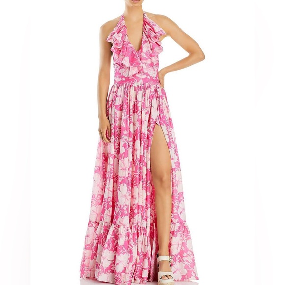 Robe Halter Mullari HD In Paris - Taille L - Imprimé Petits Points - Neuve Avec Étiquette